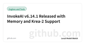 InvokeAI v6.14.1 Released with Memory and Krea-2 Support