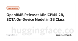 OpenBMB Releases MiniCPM5-2B, SOTA On-Device Model in 2B Class