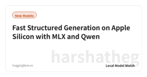 Fast Structured Generation on Apple Silicon with MLX and Qwen