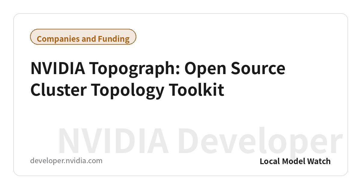 NVIDIA Topograph: Open Source Cluster Topology Toolkit