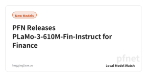 PFN Releases PLaMo-3-610M-Fin-Instruct for Finance