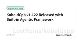 KoboldCpp v1.122 Released with Built-in Agentic Framework
