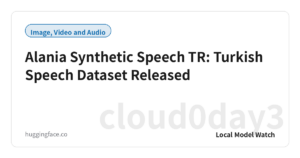 Alania Synthetic Speech TR: Turkish Speech Dataset Released