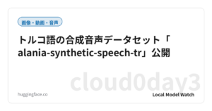 トルコ語の合成音声データセット「alania-synthetic-speech-tr」公開