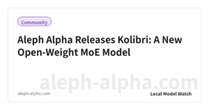 Aleph Alpha Releases Kolibri: A New Open-Weight MoE Model