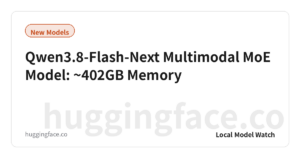 Qwen3.8-Flash-Next Multimodal MoE Model: ~402GB Memory