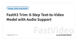 FastH3 Trim: 8-Step Text-to-Video Model with Audio Support